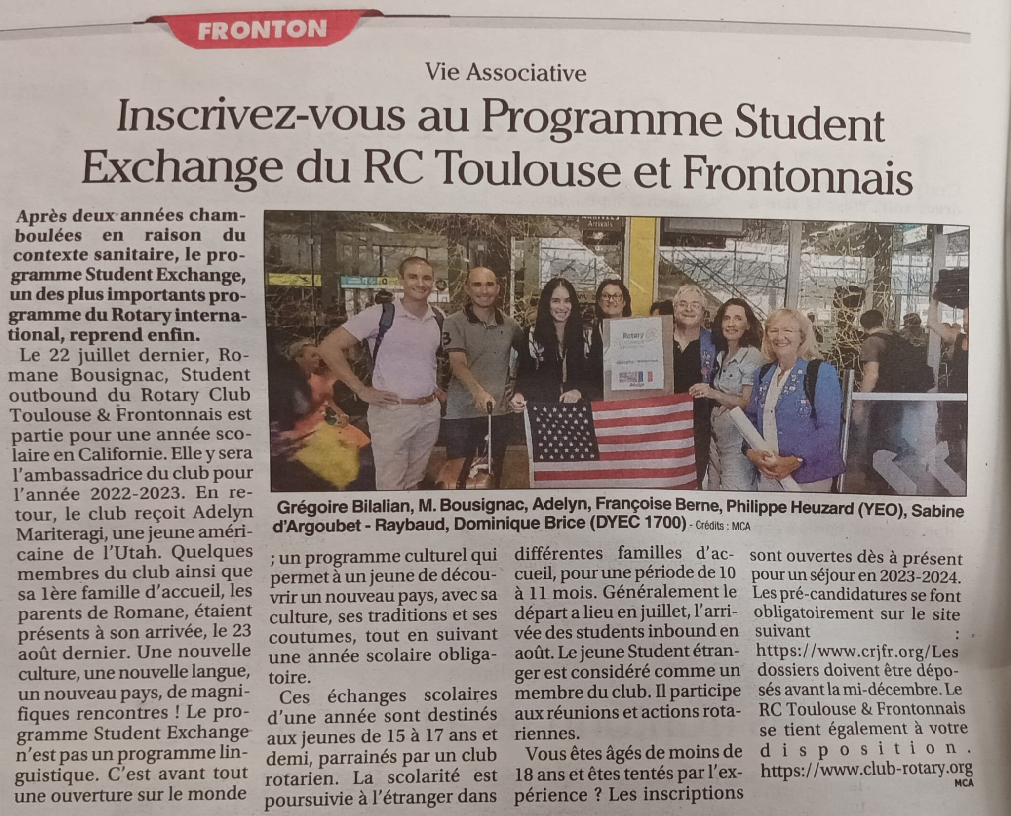 Programme Student Exchange