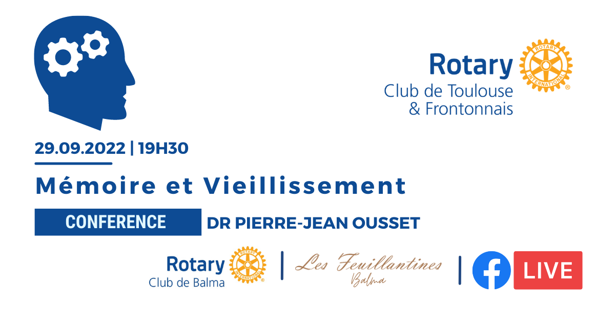 Conférence: La mémoire et le vieillissement 29/09/2022