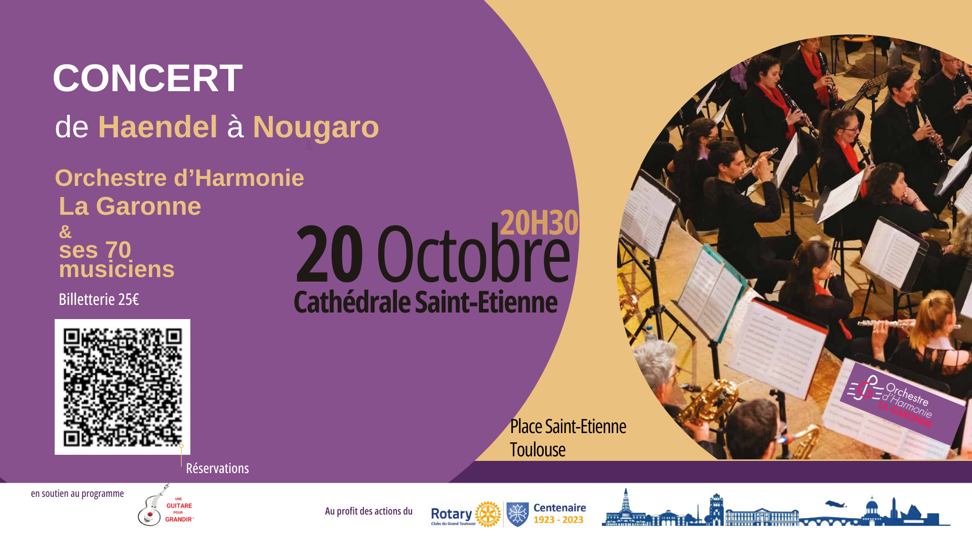 Concert du Centenaire le 20/10/23