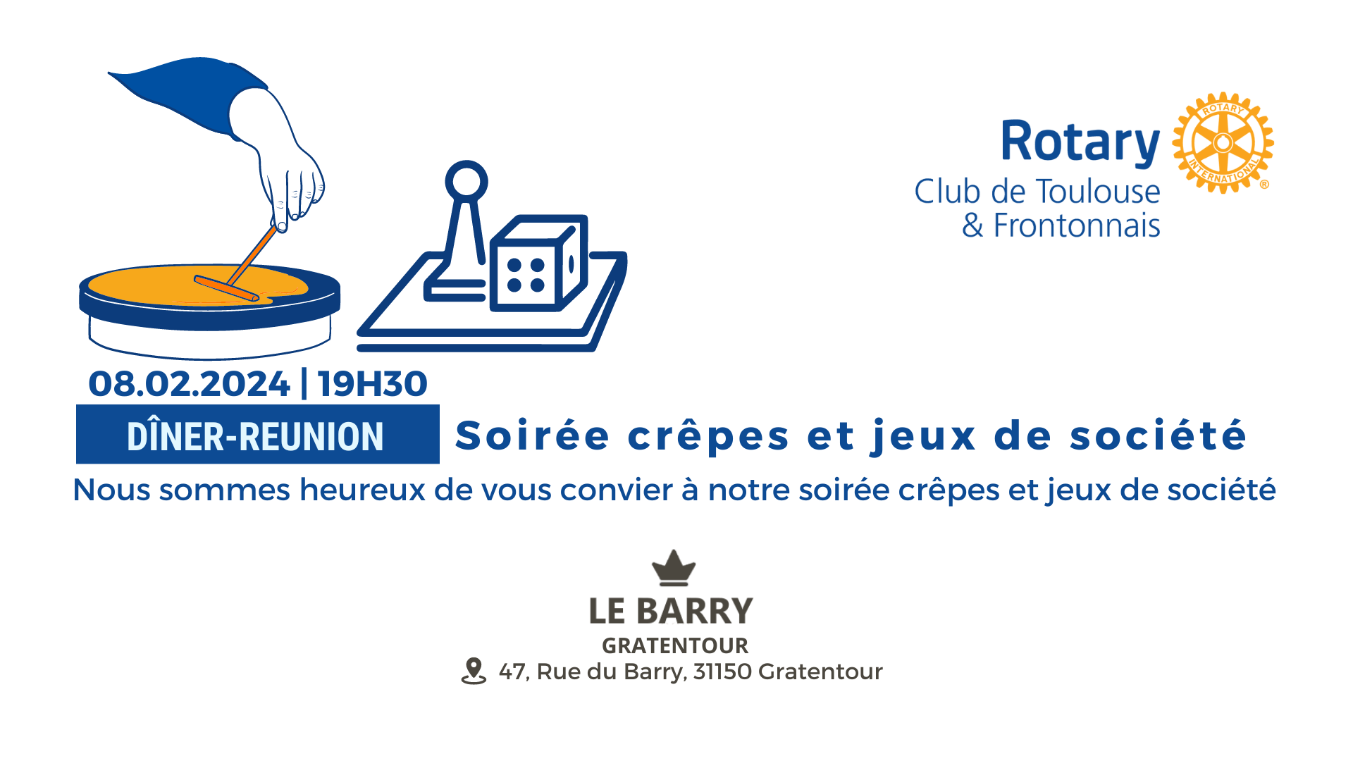 Soirée Crêpes et Jeux de société