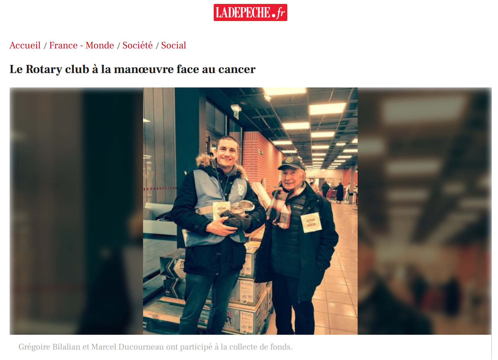 Le Rotary club à la manœuvre face au cancer